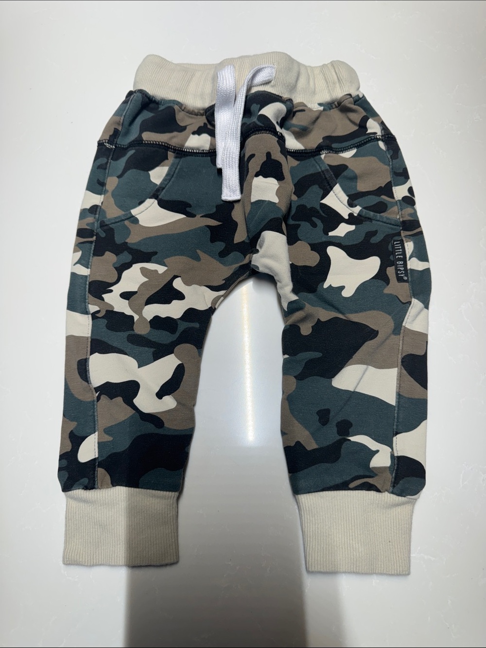 Little Bipsy Camouflage Jogger Pants - Green, Khaki, Black
